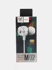 Белый наушники с микрофоном GFPower M02, проводные