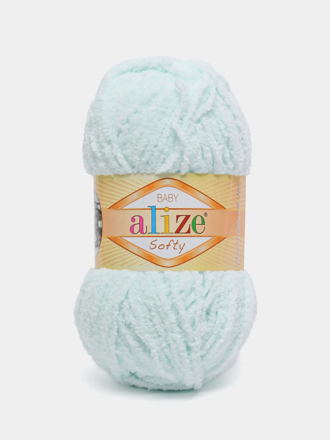 Мятный пряжа Alize Softy