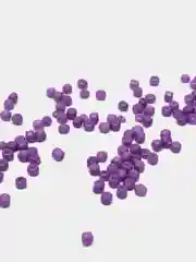 Фиолетовый бисер стекляный, бисер крупный, разнокалиберный