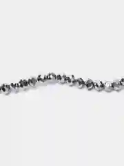 Серебряный стеклянные бусины "Рондели", на нити