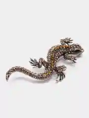 Золотой брошь Ящерица