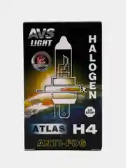 Лампа галогенная AVS ATLAS ANTI-FOG желтый H4.12V.60/55W (1 шт.)