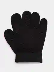 Розовый перчатка для вычесывания шерсти животных