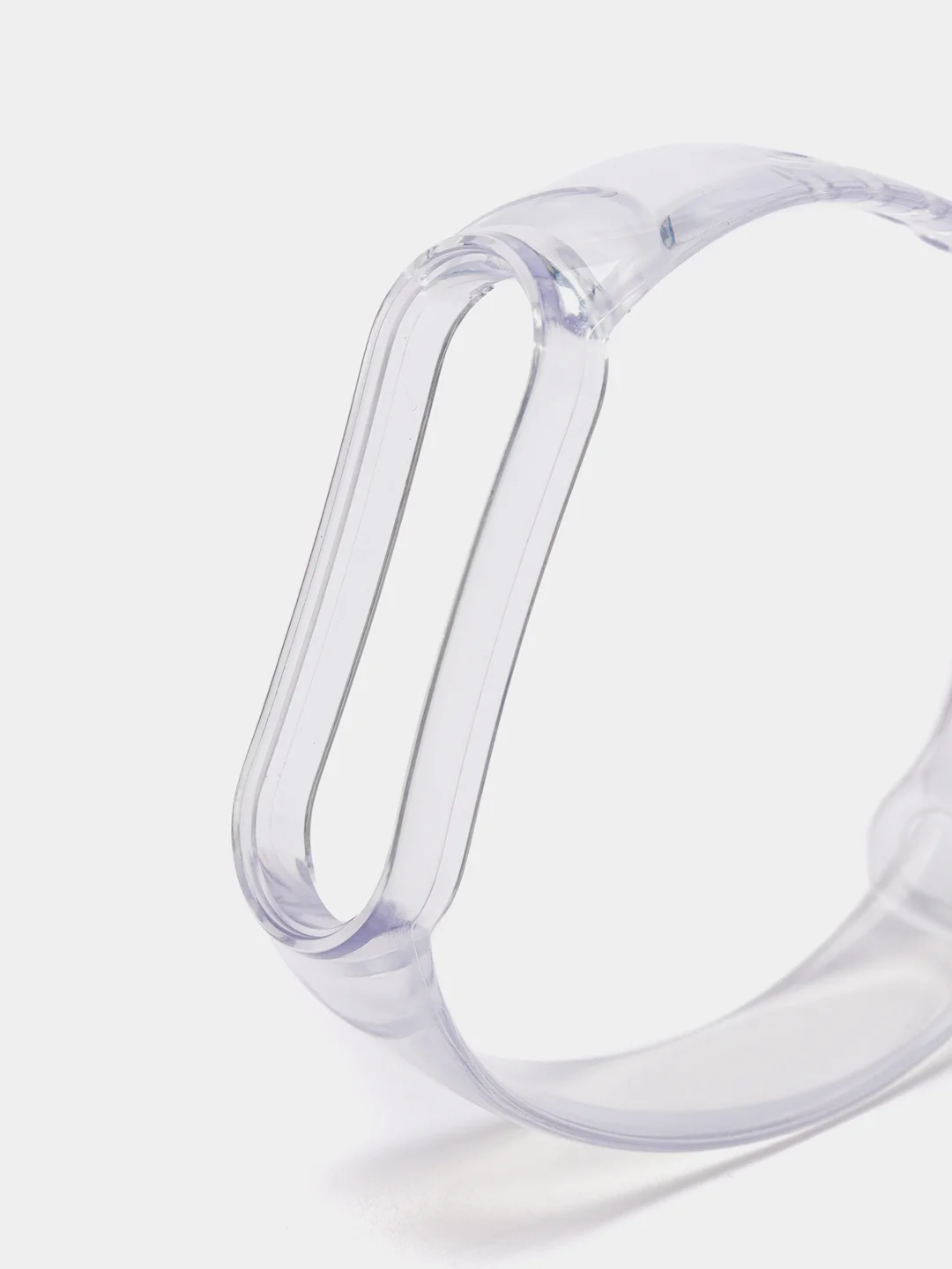 Синий прозрачный силиконовый ремешок хамелеон для Xiaomi Mi Band 3 /4 / 5 / 6 / 7