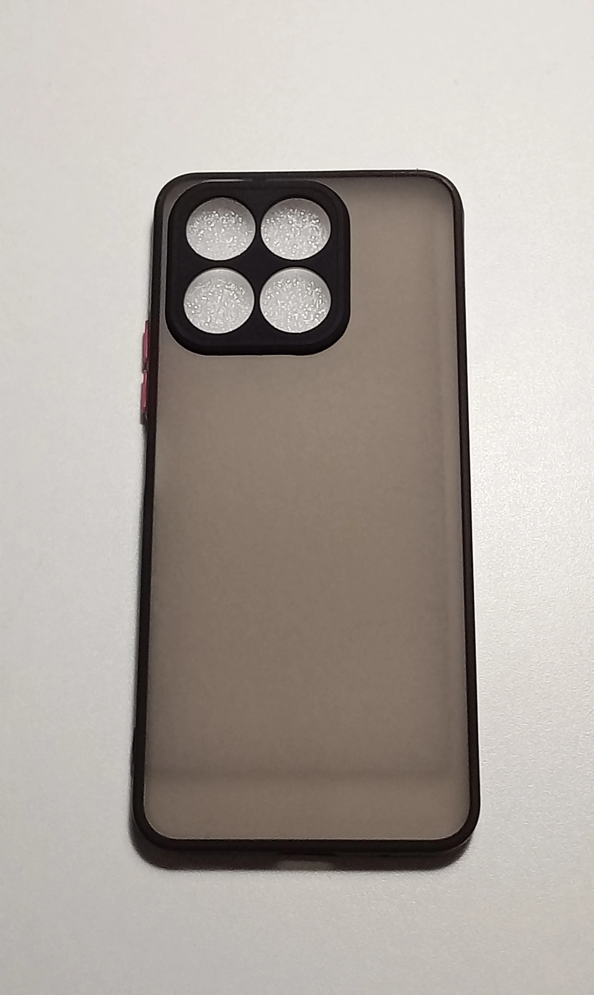 Черный чехол HONOR X8a матовая затемненная спинка и защита камеры