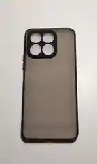 Черный чехол HONOR X8a матовая затемненная спинка и защита камеры