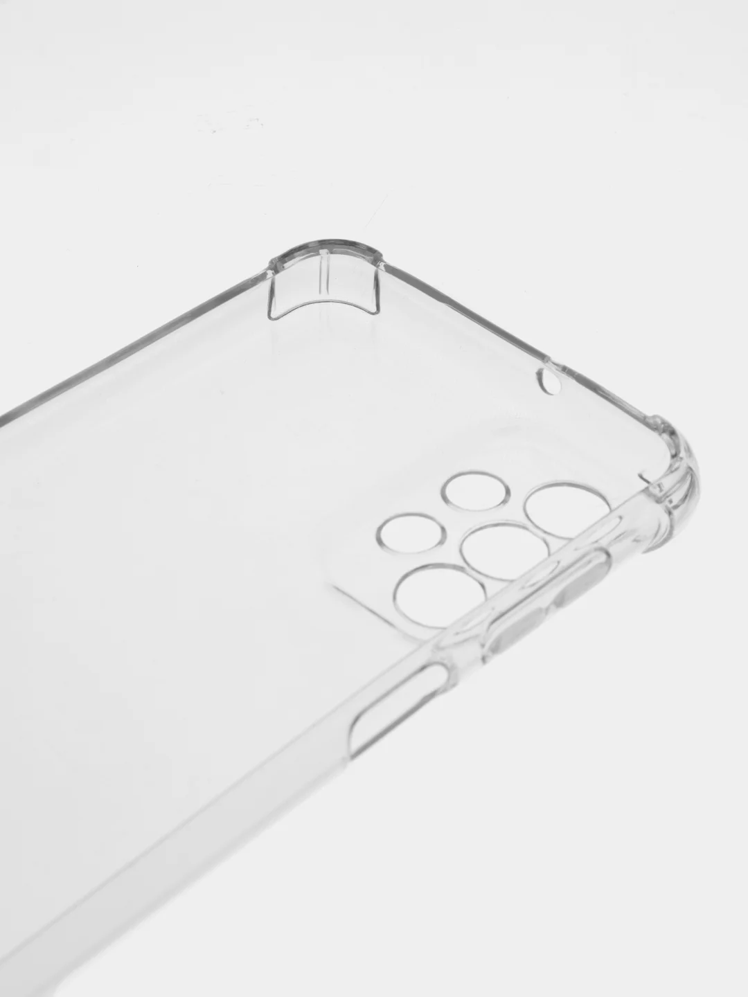 Серебряный чехол для Samsung Galaxy A23 (Самсунг Галакси А23), прозрачный