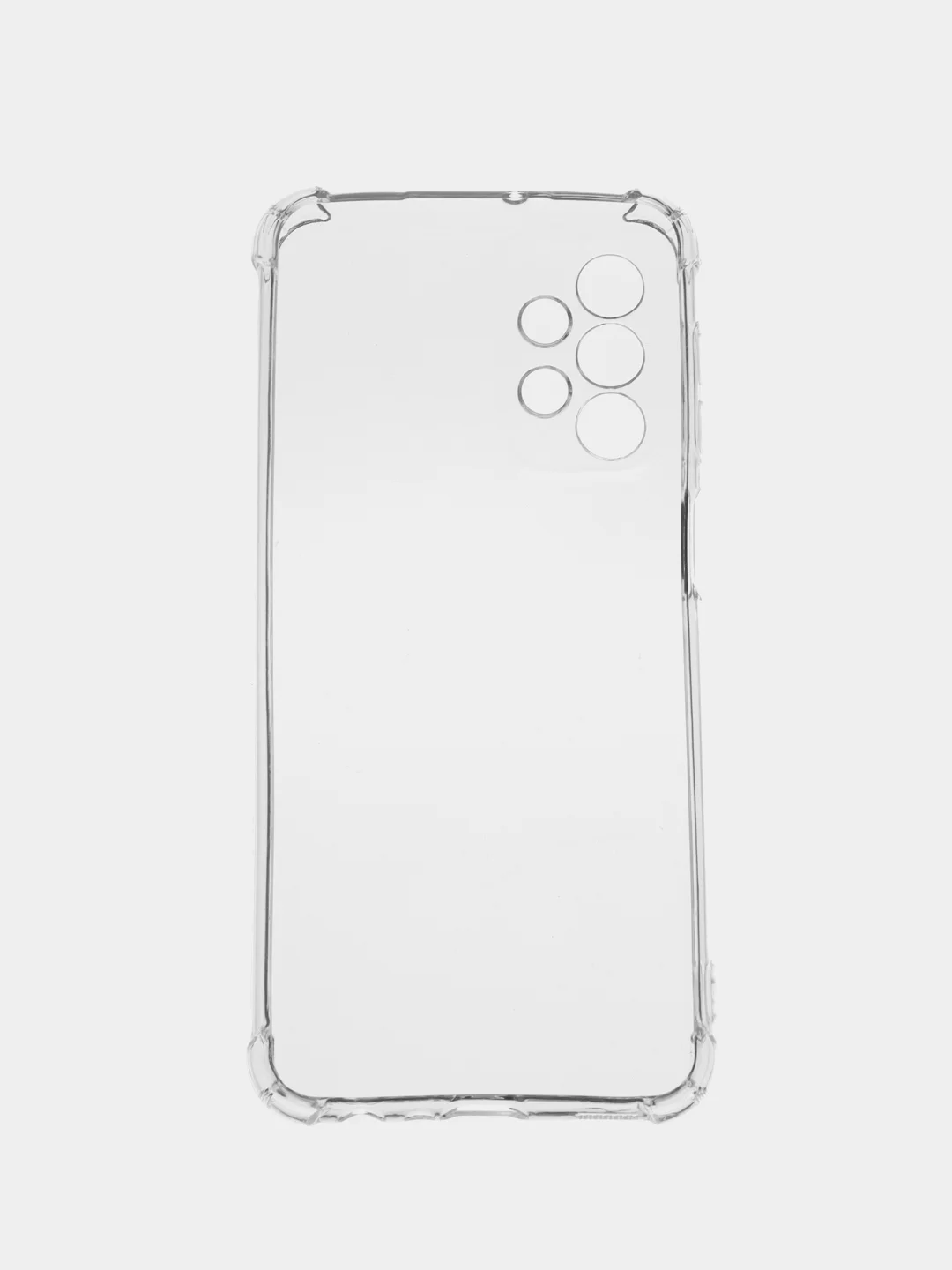 Серебряный чехол для Samsung Galaxy A23 (Самсунг Галакси А23), прозрачный
