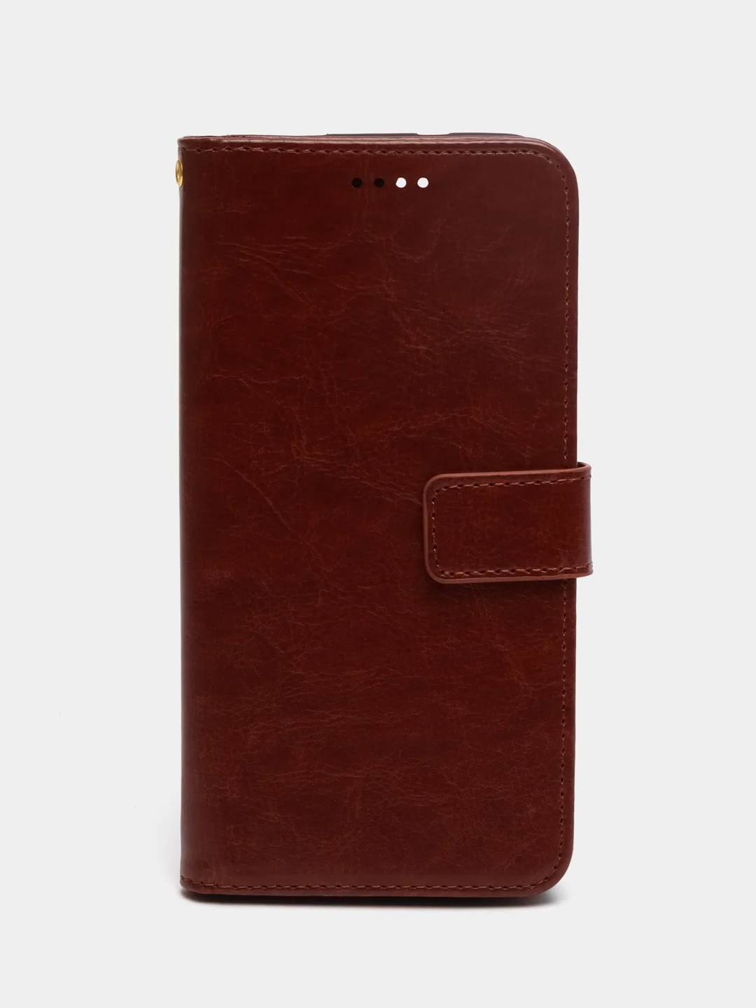 Коричневый кожаный PU чехол книжка Xiaomi Redmi Note 10 4G / Redmi Note 10S, Редми нот 10