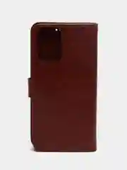 Коричневый кожаный PU чехол книжка Xiaomi Redmi Note 10 4G / Redmi Note 10S, Редми нот 10