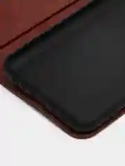 Коричневый кожаный PU чехол книжка Xiaomi Redmi Note 10 4G / Redmi Note 10S, Редми нот 10