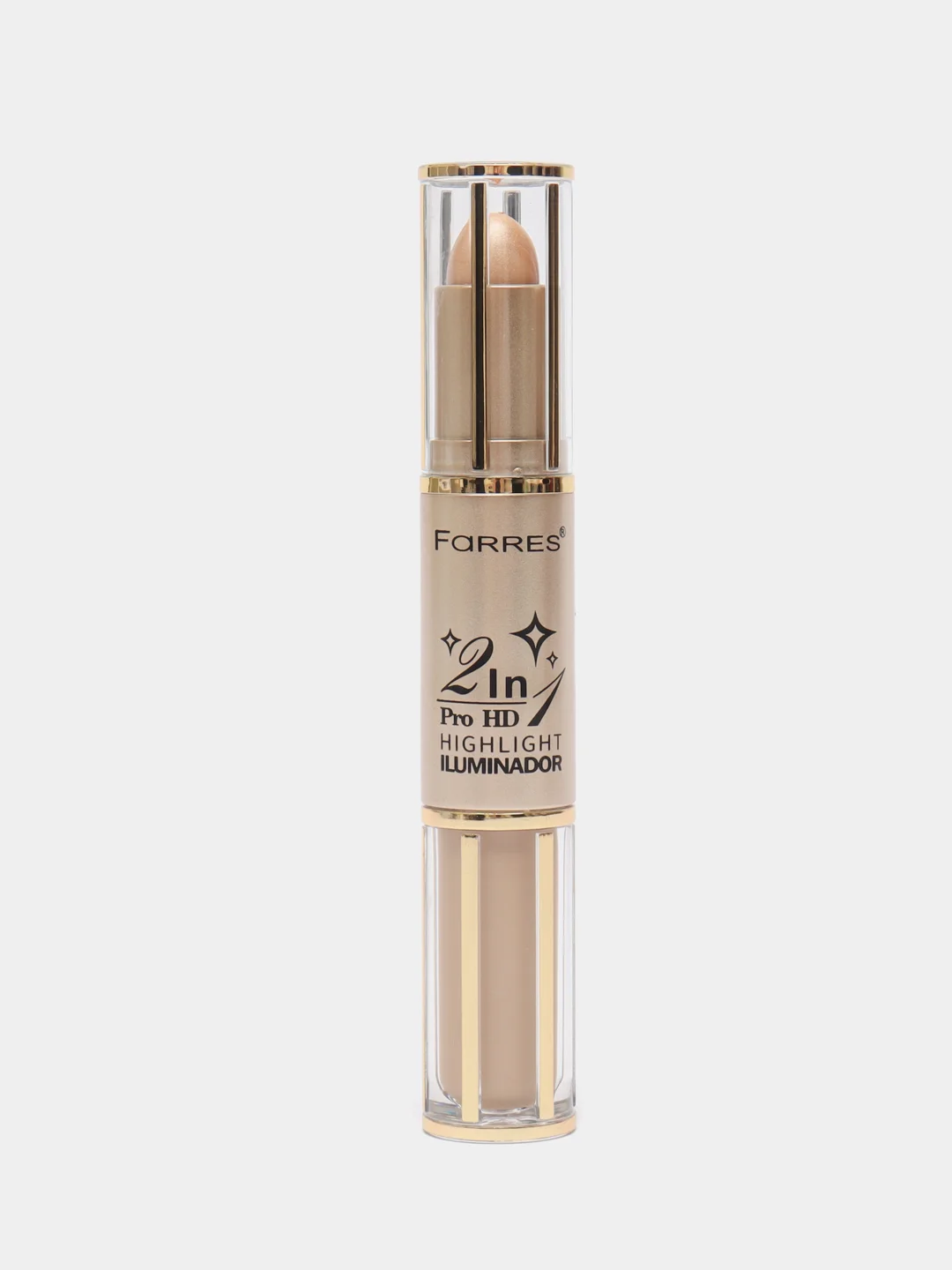 Бежевый farres cosmetics хайлайтер для лица, 2 в 1, Ulluminator