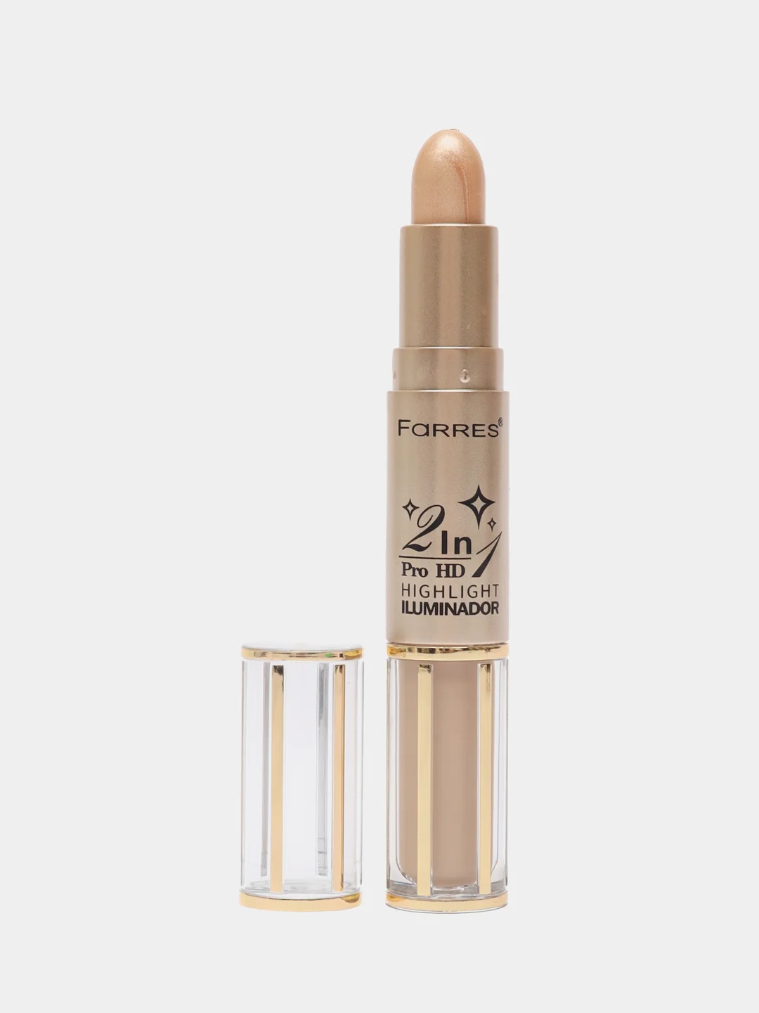 Бежевый farres cosmetics хайлайтер для лица, 2 в 1, Ulluminator