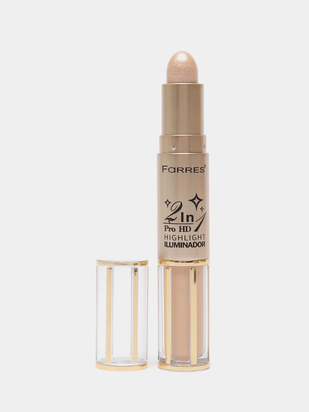 Светло-бежевый farres cosmetics хайлайтер для лица, 2 в 1, Ulluminator