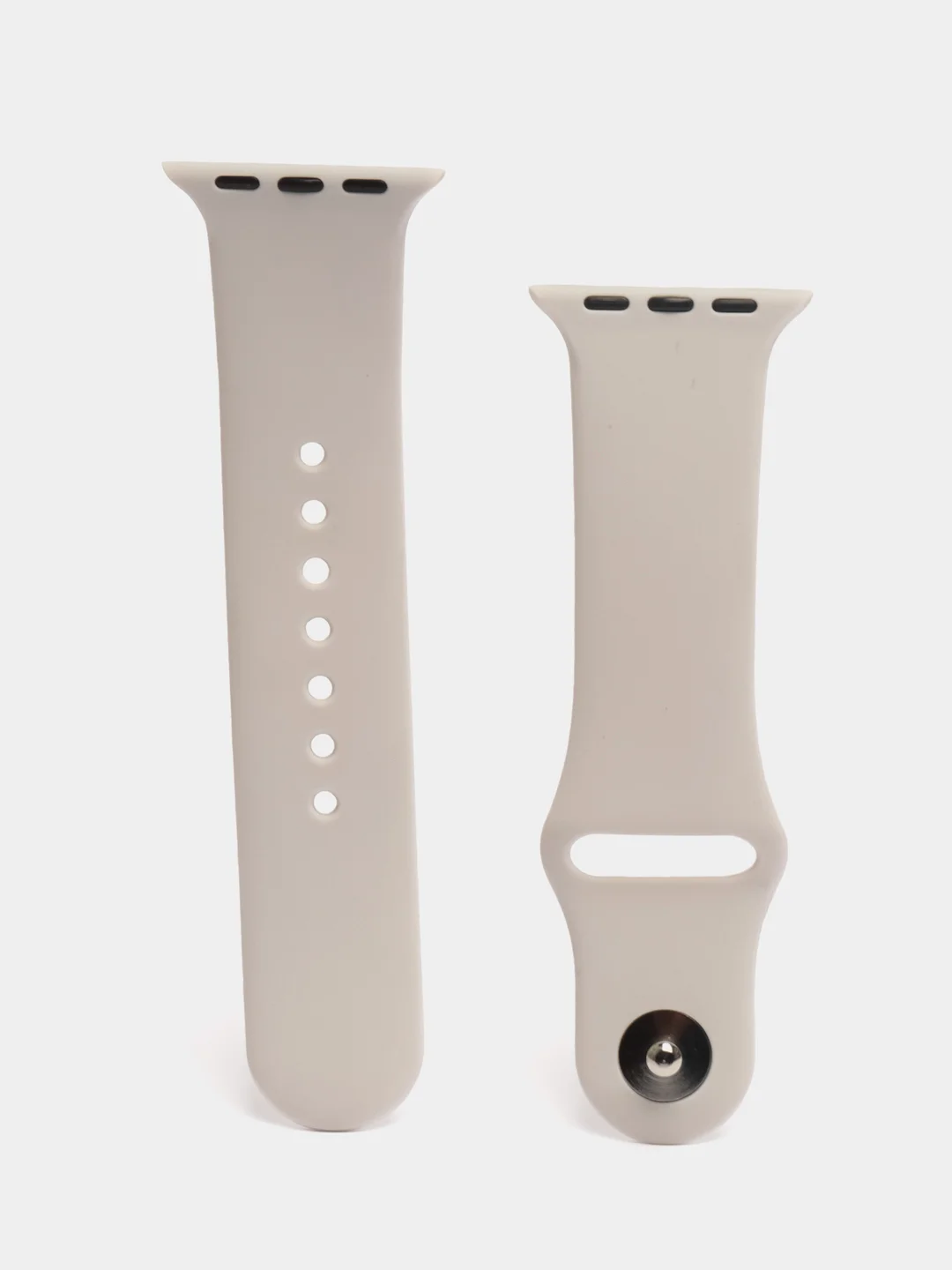 Светло-бежевый ремешок для Apple Watch, силиконовый