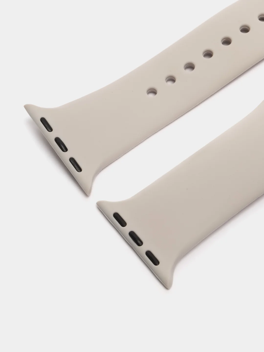 Светло-бежевый ремешок для Apple Watch, силиконовый