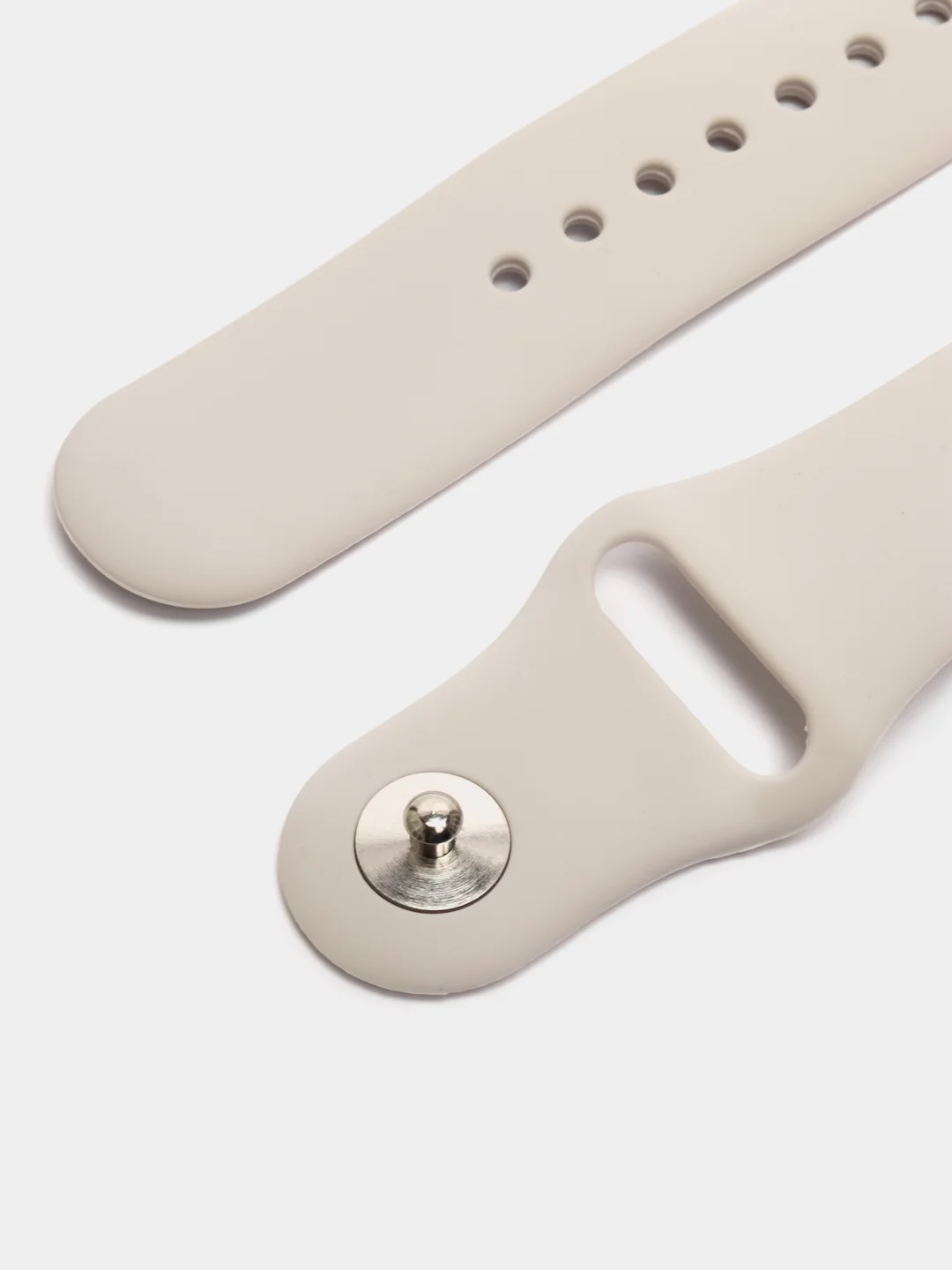 Светло-бежевый ремешок для Apple Watch, силиконовый