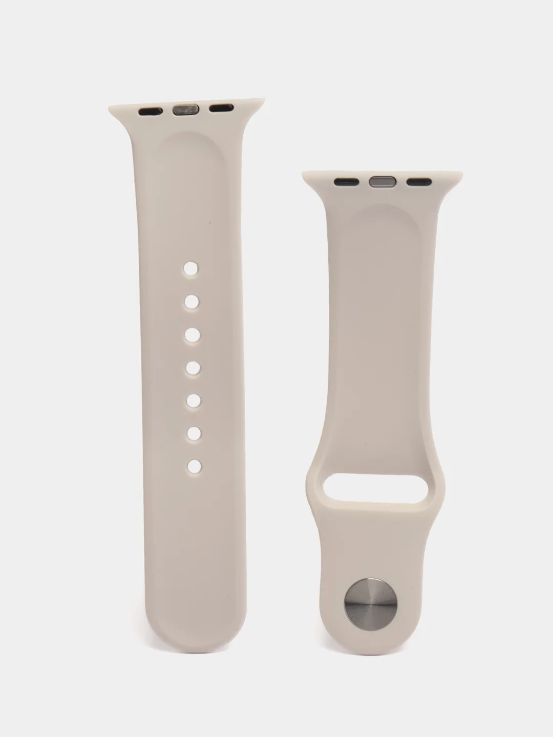 Светло-бежевый ремешок для Apple Watch, силиконовый