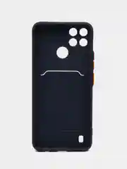 Морской чехол Realme C21Y Realme C25Y Реалми С21у С25у с карманом для карт, прозрачный