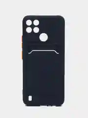 Морской чехол Realme C21Y Realme C25Y Реалми С21у С25у с карманом для карт, прозрачный