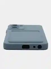 Синий меланж чехол Realme 10 Pro 5G, Реалми 10 Про 5 Джи, с карманом для карт