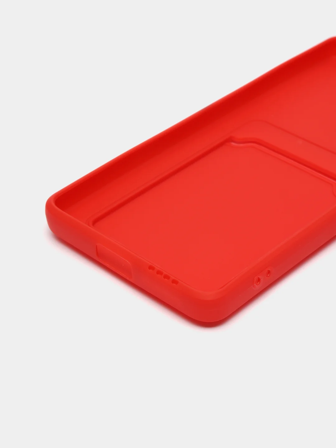 Красный чехол для Xiaomi 11T / 11T Pro / Сяоми 11Т / 11Т Про, с карманом для карт