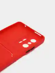 Красный чехол для Xiaomi 11T / 11T Pro / Сяоми 11Т / 11Т Про, с карманом для карт