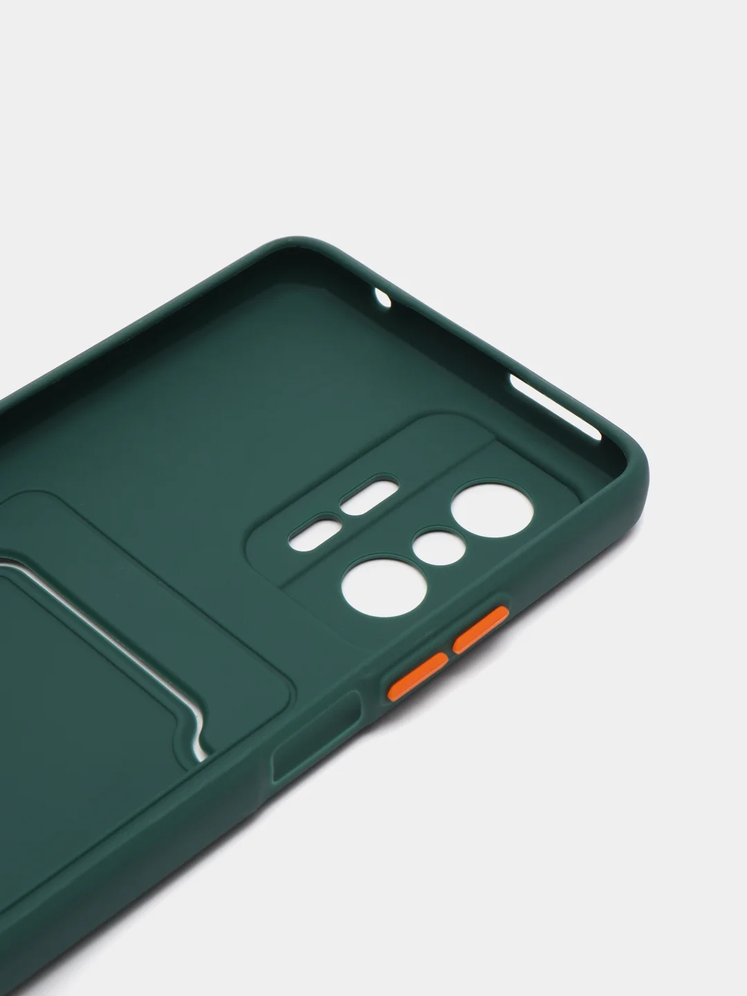 Зеленый чехол для Xiaomi 11T / 11T Pro / Сяоми 11Т / 11Т Про, с карманом для карт