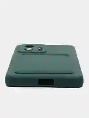 Зеленый чехол для Xiaomi 11T / 11T Pro / Сяоми 11Т / 11Т Про, с карманом для карт