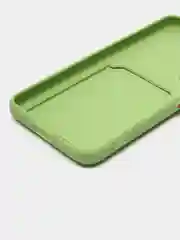 Зеленый чехол для Samsung Galaxy S22 (Самсунг Галакси С22), с карманом для карт