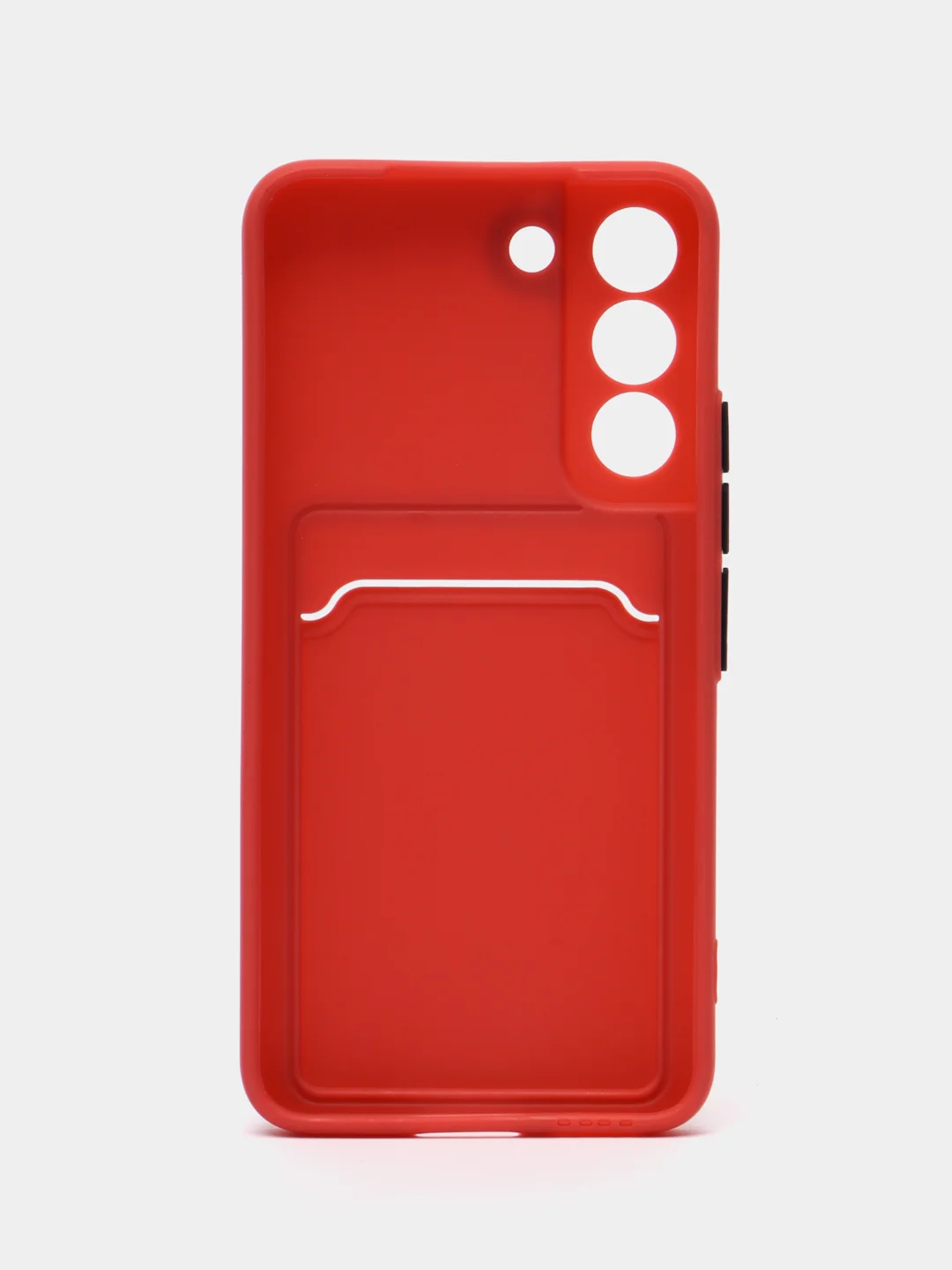 Коралловый чехол для Samsung Galaxy S22 (Самсунг Галакси С22), с карманом для карт