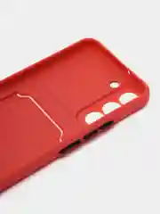 Коралловый чехол для Samsung Galaxy S22 (Самсунг Галакси С22), с карманом для карт