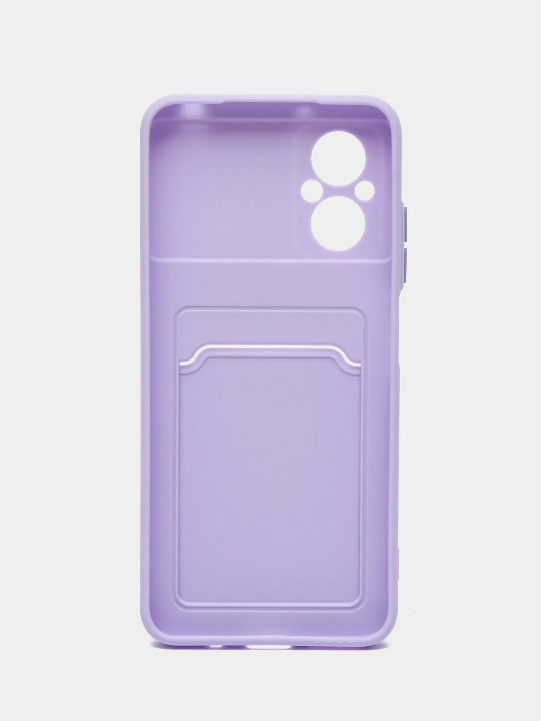 Сиреневый силиконовый чехол Xiaomi Poco M5 4G 2022, Poco M4 5G (Поко М4 5Г, М5 4Г 2022), с карманом для карт, прозрачный