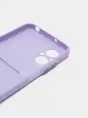 Сиреневый силиконовый чехол Xiaomi Poco M5 4G 2022, Poco M4 5G (Поко М4 5Г, М5 4Г 2022), с карманом для карт, прозрачный