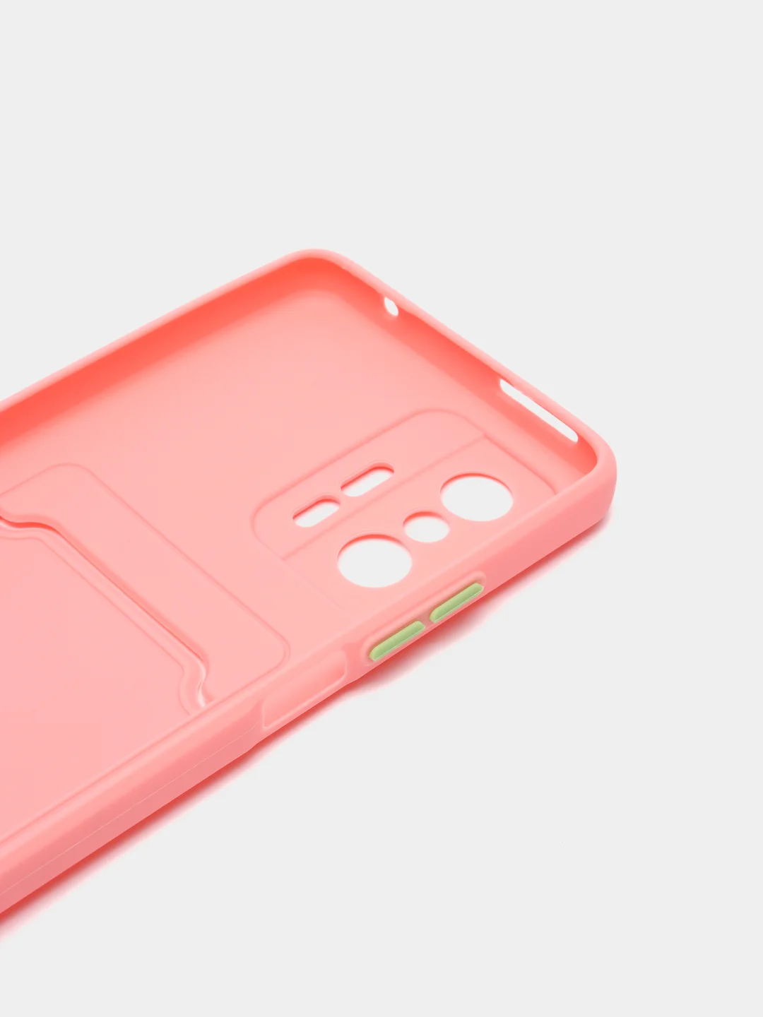 Розовый чехол для Xiaomi 11T / 11T Pro / Сяоми 11Т / 11Т Про, с карманом для карт