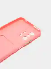 Розовый чехол для Xiaomi 11T / 11T Pro / Сяоми 11Т / 11Т Про, с карманом для карт