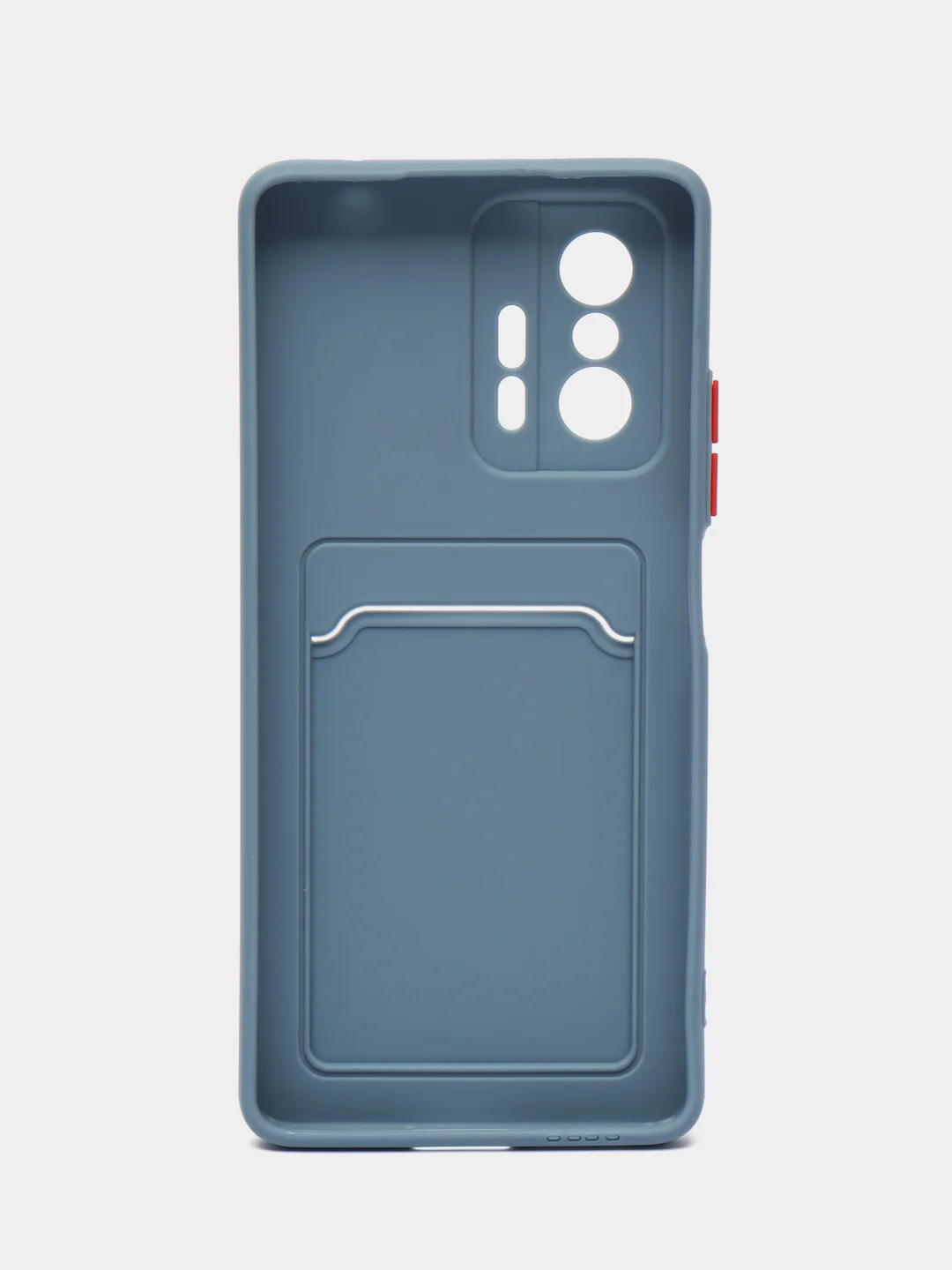 Синий меланж чехол для Xiaomi 11T / 11T Pro / Сяоми 11Т / 11Т Про, с карманом для карт