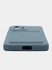 Синий меланж чехол для Xiaomi 11T / 11T Pro / Сяоми 11Т / 11Т Про, с карманом для карт