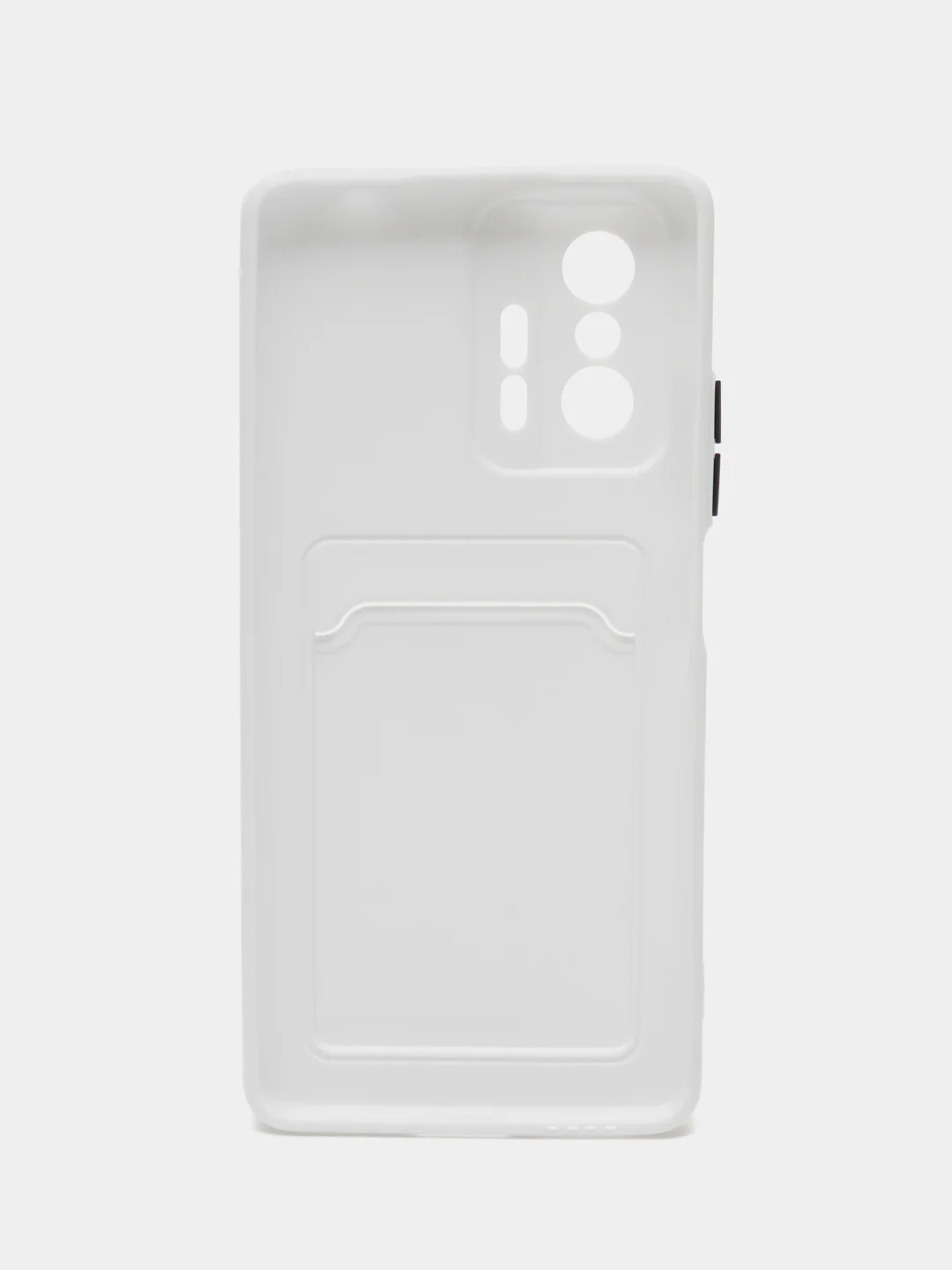 Белый чехол для Xiaomi 11T / 11T Pro / Сяоми 11Т / 11Т Про, с карманом для карт