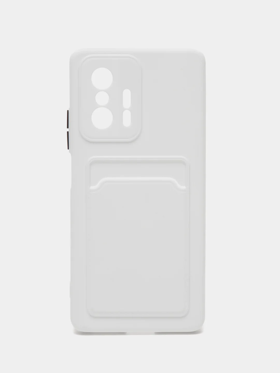 Белый чехол для Xiaomi 11T / 11T Pro / Сяоми 11Т / 11Т Про, с карманом для карт