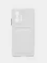 Белый чехол для Xiaomi 11T / 11T Pro / Сяоми 11Т / 11Т Про, с карманом для карт