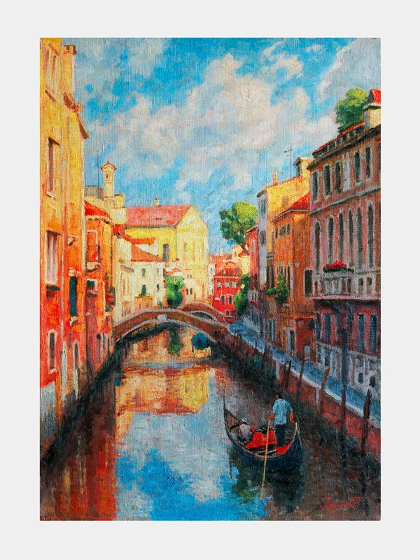 Алмазная мозаика картина вышивка из страз 40*50см, "Солнечная Венеция", 662583