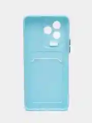 Голубой силиконовый чехол Infinix Note 12 2023 / Note 12 PRO 4G, прозрачный