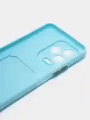 Голубой силиконовый чехол Infinix Note 12 2023 / Note 12 PRO 4G, прозрачный