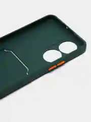 Тёмно-зелёный чехол для Honor X7, Хонор Х7, силиконовый