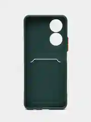Тёмно-зелёный чехол для Honor X7, Хонор Х7, силиконовый