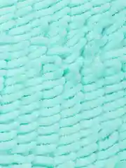 Бирюзовый коврик для туалета с вырезом 60*60