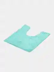 Бирюзовый коврик для туалета с вырезом 60*60