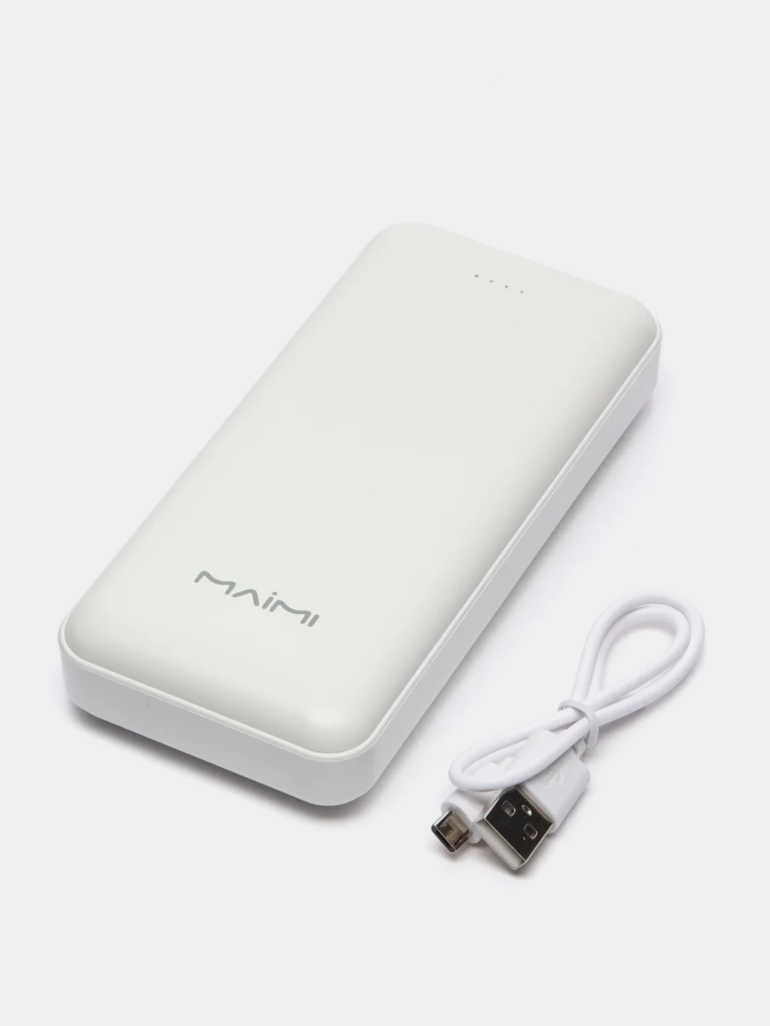 Белый портативное зарядное устройство PowerBank 20000 mAh