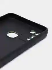 Тёмно-коричневый чехол силиконовый с принтом и защитой камеры для Infinix Hot 10 Play / Infinix Hot 11 Play